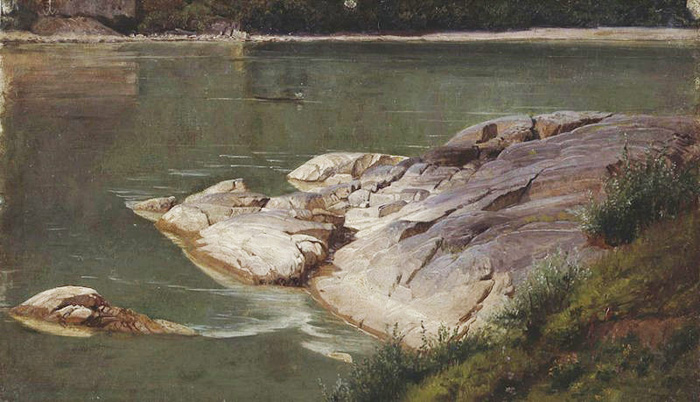rocky river shore